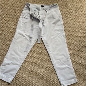 LOFT Gray Ankle Cropped Pants